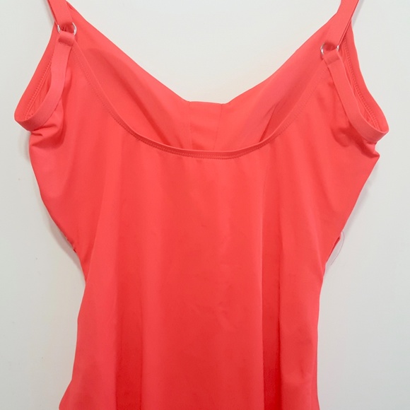 Jantzen Classics One Piece Swim Suit Coral Size M - Picture 6 of 8